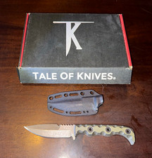 T.Kell Knives Agent 001 80CRV2 Fixed Blade picture