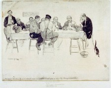 1904 Office Lunch Room Social Secretary Charlotte Harding Illustration picture