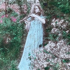 Woodland Echoes Stereoview Keystone View Co. 1901 B. L. Singley Flute picture