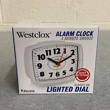Westclox 22192A Electric Alarm Clock with Constant Lighted Dial White picture