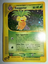 *2x SWIRL* Pokemon Exeggutor H10/H32 Holo Swirl Aquapolis Rare Card picture