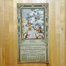 Vintage 1918 Advertising Calendar 