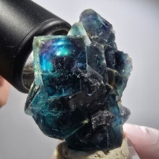 Phantom Fluorite Cube Specimen, Blue Butterfly Pocket, Okorusu, Namibia picture