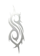 New SLIPKNOT S Silver Custom Band Decal Sticker Vinyl Handmade Windows 3.5” picture