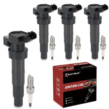 Kia Opel UF611 Ignition Coil Pack and Iridium Spark Plugs Set Compatible picture