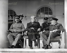 1943 Joseph Stalin, Franklin D. Roosevelt And Winston Churchill 8x10 Photo picture