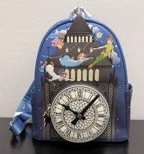 Loungefly Disney Peter Pan Glow In The Dark Clock Mini Backpack ~ NWT picture