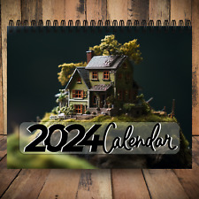 2024 Mini House Calendar | 12 Month Calendar | Spiral Calendar | wall calendar picture