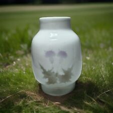 Highbank Lochgilphead Scotland Porcelain Vase Thistle Pattern Vtg picture