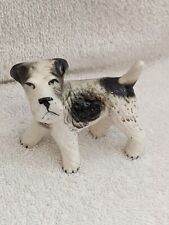 Ceramic Standing Welsh Terrier Black & white 3