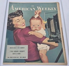 Jan 25, 1953 THE AMERICAN WEEKLY NEWSPAPER PITTSBURGH SUN-TELEGRAPH VG COND picture