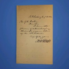 1860 Erastus Fairbanks Signed Letter Vermont Governor Fairbanks Scales Civil War picture