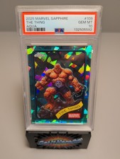 71/75 PSA 10 The Thing 2025 Topps Chrome Marvel Aqua Sapphire Graded Gem Mint picture