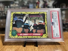 1989 Topps Teenage Mutant Ninja Turtles #1 The Epic Begins Title Card PSA 9 TMNT picture