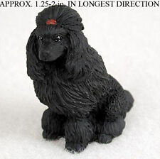 Poodle Mini Hand Painted Figurine Black picture