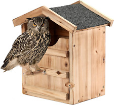 Owl House Owl Box Owl Boxes for outside Screech Owl House with Bird Stand Owl Ne picture