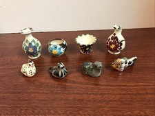 Tonala Figurines Hand painted Mexico Vintage 8 PCs …bin 14 picture