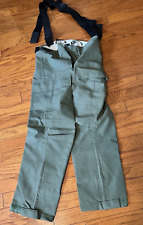 Propper GORE-TEX NOMEX  Mens shell pants & SUSPENDERS Green  LARGE SHORT LS picture