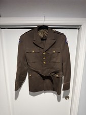 WW2 US Army Officer TUNIC  Coat Uniform Jacket WWII USGI  OD vintage Size 39S picture