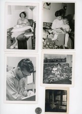 (7) Vintage photographs of BOOKS Newspapers MAGAZINES - When Humans Read 2 Learn picture