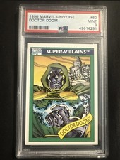 1990 Impel Marvel Universe #60 Doctor Doom Figure PSA 9 Mint picture