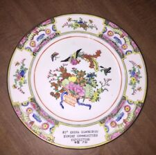 1987 Chinese Export Handpainted Porcelain Commemorative Famille Rose Plate 8