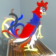 2 Vtg USA Fighting Cocks Cast Metal Roosters Wall Hanging Farmhouse Decor picture