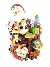 Santa's Workshop Toyland Musical Figurine Wind Up Porcelain picture