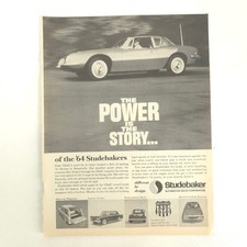 1964 Studebaker Print Ad Bonneville Performance Vintage Car Garage Wall Decor picture