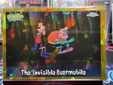 2025 Topps Chrome Sapphire SpongeBob 25th #165 The Invisible Boatmobile Gold /50 picture