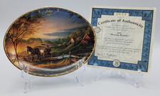 Terry Redlin Seasons To Remember Wall Plate July Morning Rounds with COA picture