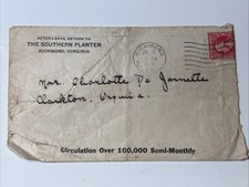 1915 Danville Virginia THE BAPTIST UNION Envelope Vtg Correspondence Waddill picture