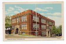 Linen Postcard, Roosevelt School, Carbondale, Pa., Pennsylvania picture
