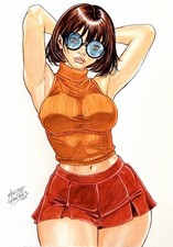 Scooby-Doo: Velma - 9x12 Hand-Drawn Original Art by Anilton Freires w/COA picture