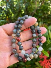 Grade A++ Bloodstone Crystal Bead Bracelet 8mm, Genuine Gemstone Bracelet picture