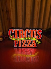 Circus Pizza Restaurant Arcade -  USB Lighted LED Sign - Man Cave - Chuck E picture
