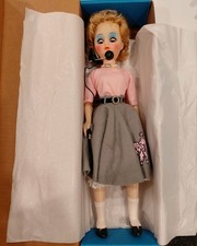 A CostumeDesigned 1950's Blonde Doll with Dress In Original Box picture