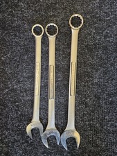 3 vintage Craftsman Raised Panel Combination Wrenches (Made in the USA) picture