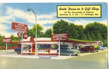 Boots Drive-In & Gift Shop on Route 66, Carthage, Mo. Missouri Postcard picture