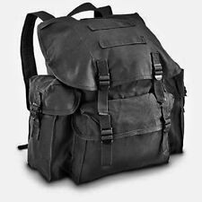 Old School Style Canvas 100% Cotton BackPack With Adj.Shoulder Straps BLK - USED picture