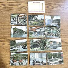 Vintage Germany Bad Nauheim Germany 12 Colored Pictures Fountains Gardens Houses picture