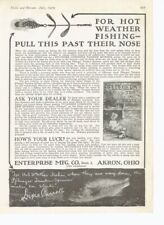 1919 ENTERPRISE HOOK FISHING SPORT OUTDOOR REEL ROD LINE AKRON TACKLE 17214 picture