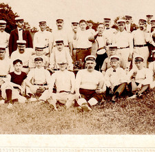 Antique c. 1900 Baseball Team Photo Mounted 6.5 x 5.5