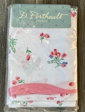 Vintage NOS D Porthault Dan Rivers Cotton Blend Set Of Pillow Cases Larkspur USA picture