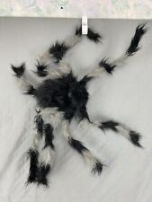 Large Spider Creepy Scary Halloween Prop Decor Black Flecked Arachnid Red Eyes picture