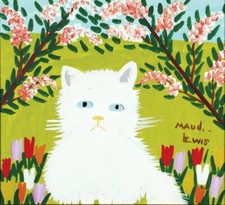White Cat Maud Lewis Early 1900s Folk Art Print Canadian Outsider Artist picture