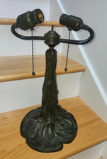 Beautiful Pairpoint Tree Trunk Lamp Base w/ Hubbell sockts - Best One They Made picture