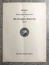 1918 Commencement Program Creighton University Omaha Nebraska picture