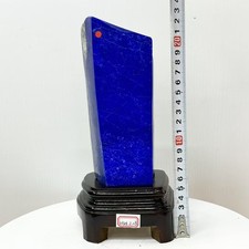 4.47LB Top Natural lapis lazuli quartz crystal Mineral specimen+stand picture