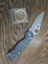 Spyderco Native 5 CPM S30V Blue/Black G10 Manual Plain Drop Point Lockback picture